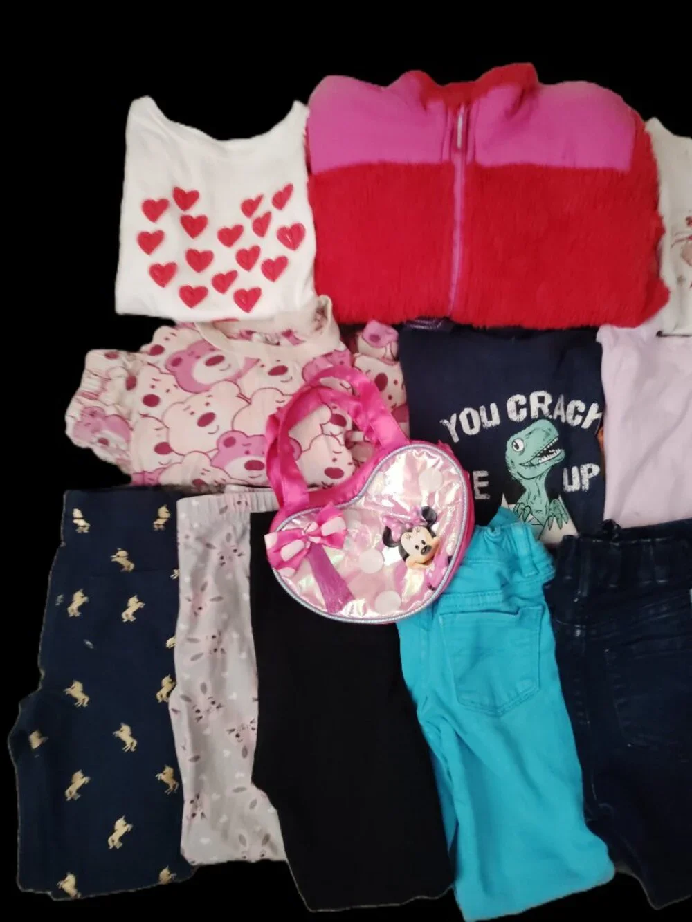 HUGE LOT OF CLOTHES TOPS JEANS LEGGINGS JACKET OUTFITS DISNEY GAP~GIRLS SIZE 3T